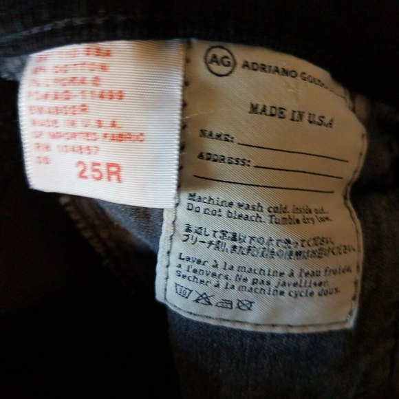 AG Adriano Goldschmied Women's Size 25R The Stilt Cigarette Pants Preowned - Picture 8 of 8